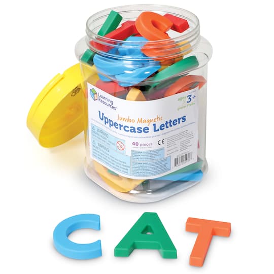 Learning Resources Jumbo Uppercase Magnetic Letters Set 